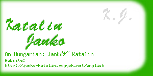 katalin janko business card